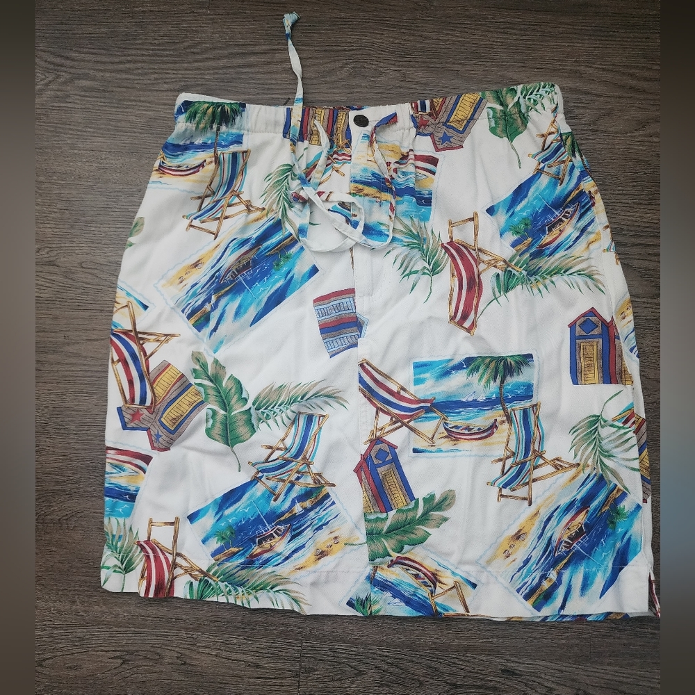 vtg Caribbean joe nautical skirt